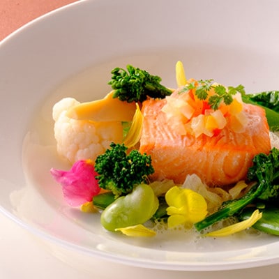 ポピースプリングスリゾート&スパ ペアランチ(お魚料理+ビュッフェ)&温泉入浴+フェイスタオル付
