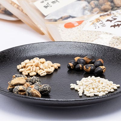 バラエティーセット(もち麦、もち麦黒糖、黒豆黒糖、黒豆ポン)