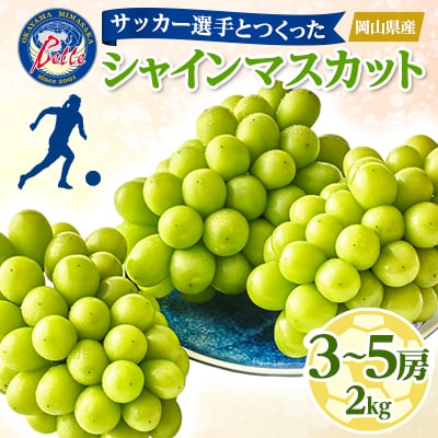 岡山県美作市産　Belleシャインマスカット 2kg(3房～5房)