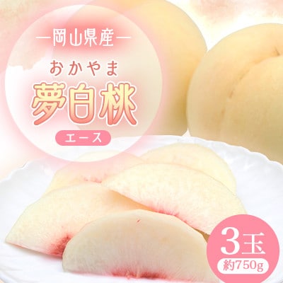 岡山県産おかやま夢白桃3玉　エース