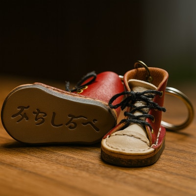 本革　ミニチュアスニーカー