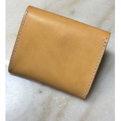 大人な小銭入れ(ステッチ ブルー)