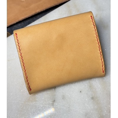 大人な小銭入れ(ステッチ ピンク)