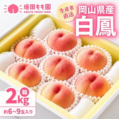 【先行予約★2027年7月中旬より順次発送予定】岡山県産　白鳳(2kg箱)