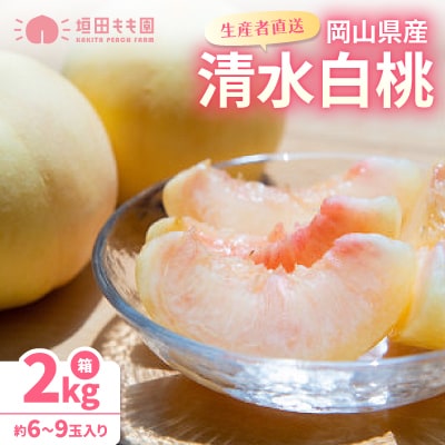 【先行予約★2026年7月下旬より順次発送予定】岡山県産　清水白桃(2kg箱)
