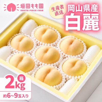 【先行予約★2027年8月上旬より順次発送予定】岡山県産　白麗(2kg箱)