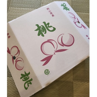 【2026年7月中旬より順次発送予定】岡山の桃　品種おまかせ『訳あり桃』　2kg箱(約6～9玉入り)