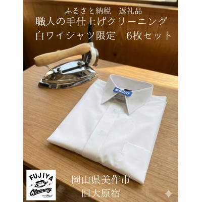 シミ抜き&手仕上げクリーニング「6枚セット」白ワイシャツ限定 THE TIMELESS TICKET
