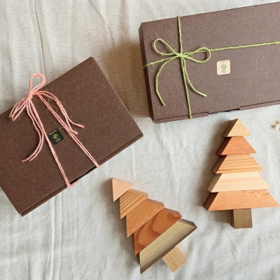 mokuno.Tree  / 小さな木製ツリー 計1セット 岡山県美作市
