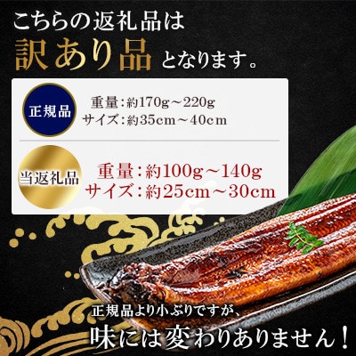 【訳あり】【プロが愛用】海水育ちの天草 藍うなぎ蒲焼 500g(4～5尾)