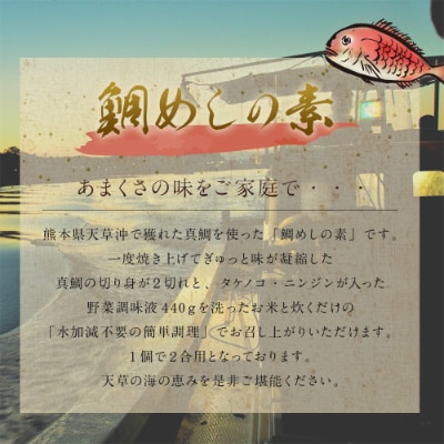 【天草釜飯】鯛めしの素　2合用×3個