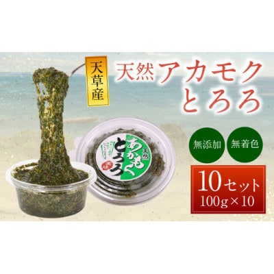 天草産天然アカモクとろろ(100g×10セット)