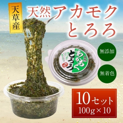 天草産天然アカモクとろろ(100g×10セット)