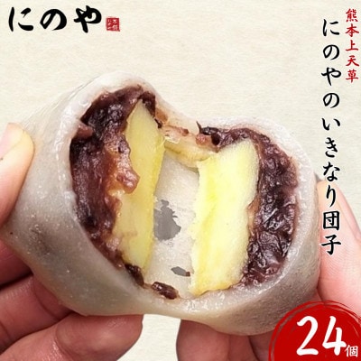 【毎月定期便】熊本上天草 にのやのいきなり団子 24個 【にのや本舗】全3回