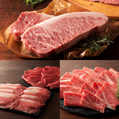 くまもと黒毛和牛【藤彩牛】厳選4種の贅沢セット　計1kg(上天草市)