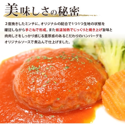 みしまの煮込みハンバーグ(デミグラス10個・トマトソース10個)