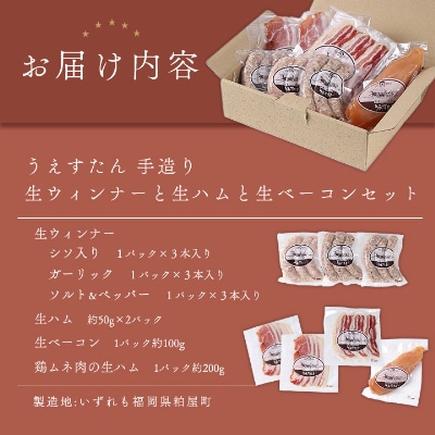 うえすたん手造り生ウィンナーと生ハムセット