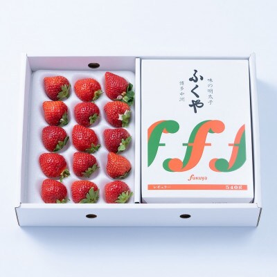 【11月下旬より順次発送】博多名物「あまおう」&ふくや「味の明太子」ギフト箱(粕屋町)