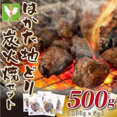 はかた地どり炭火焼セット500g(100g&times;5p)(粕屋町)