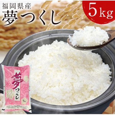 【3ヵ月毎定期便】福岡の人気銘柄!!福岡県産夢つくし5kg(粕屋町)全4回