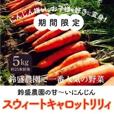 (3/15まで受付)【期間限定】鈴盛農園の甘～いにんじんスウィートキャロットリリィ　H022-013