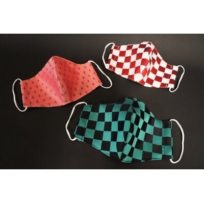 人気アニメの和柄を取り入れた 夏用マスク 3枚 日本製 大人用 H067 008 お礼品詳細 ふるさと納税なら さとふる