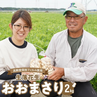 生落花生 おおまさり 2kg とれたて 耕地の美味しい野菜シリーズ第1弾 H132-028