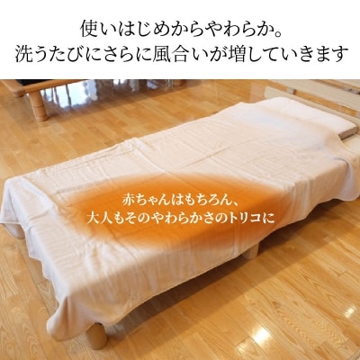 ふっくらやさしい三河木綿の5重ガーゼケット(ベージュ)　H036-008