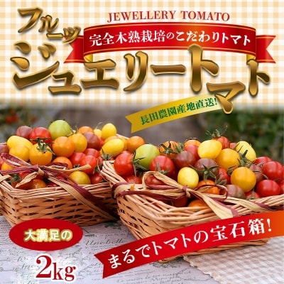 【事前受付】約2kgまるでトマトの宝石箱 フルーツジュエリートマト 4月～6月発送　H004-195