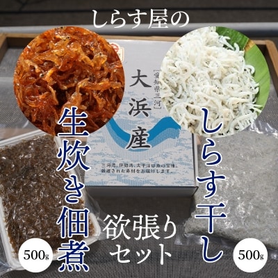 【150セット限定】しらす屋のしらす干しと佃煮の欲張りセット　H006-080