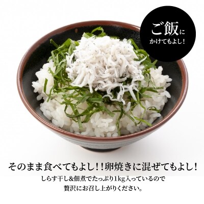 【150セット限定】しらす屋のしらす干しと佃煮の欲張りセット　H006-080