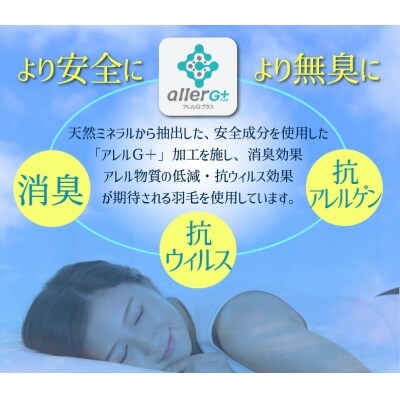 【高さが選べる】羽毛枕 天使のダウンピロー ハイクラス(43×63cm)/低い H115-052