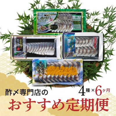 酢〆専門店のおすすめ定期便 4種×6ヶ月　H021-037