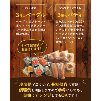 本場ドイツ製法 肉汁溢れる プレミアムベーグルサンドセット H049-010