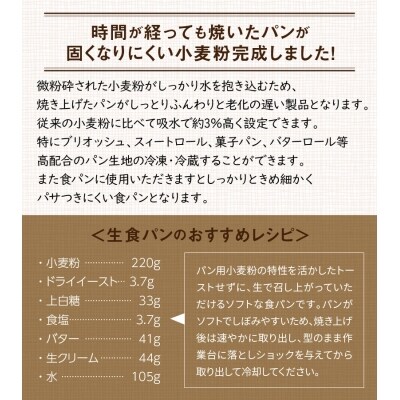 焼いたパンが固くなりにくい小麦粉 2.5kg×4袋(計10kg)　H008-129