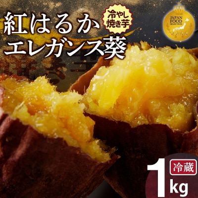 蜜たっぷり!冷やし焼き芋 ひえひえ君 食べ比べ 1kg エレガンス葵&紅はるか　H047-032