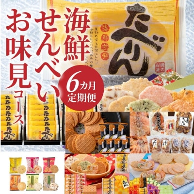 【定期便/6ヶ月】厳選!えびせん家族の海鮮せんべいお味見コース おつまみ　H011-077