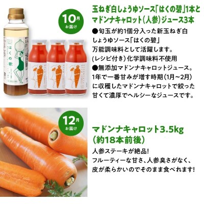 【偶数月にお届け】6回定期便 神重農産の旬の幸せ野菜 お楽しみ定期便　H105-108