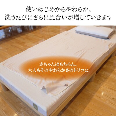 ふっくらやさしい三河木綿の5重ガーゼハーフケット(ベージュ)　H036-029