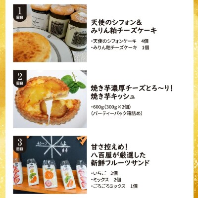 【全5回】ほっぺたとろける!贅沢 スイーツの定期便 H028-062