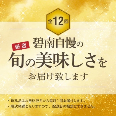 厳選!肉・魚・野菜・フルーツすべて詰まった旬の定期便(全12回お届け)　H028-056