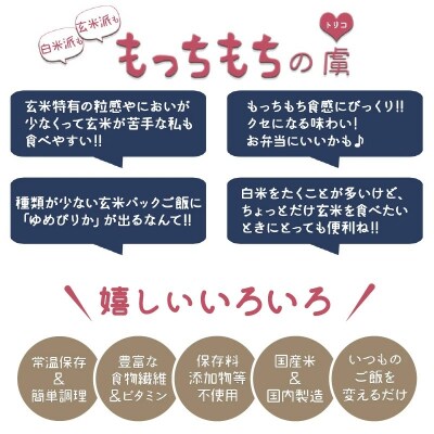 年内発送  【玄米パックご飯】北海道産ゆめぴりか使用 150g×24個入り H074-633