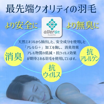 【高さが選べる】羽毛枕 天使のダウンピロー  ハイクラス(50×90cm)/低い H115-099