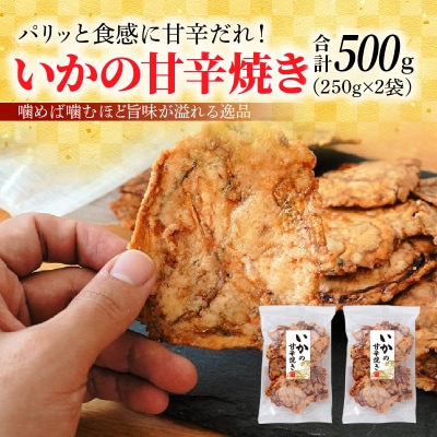 噛めば噛むほど旨味が溢れる逸品 いかの甘辛焼き 500g(250g×2袋)おつまみ H011-112