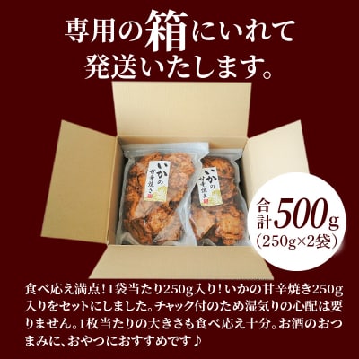 噛めば噛むほど旨味が溢れる逸品 いかの甘辛焼き 500g(250g×2袋)おつまみ H011-112