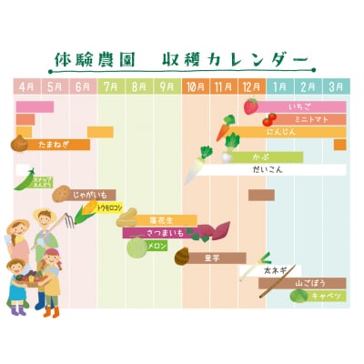 【旬のお野菜・もぎとり体験チケット 4,500円分】 H025-011