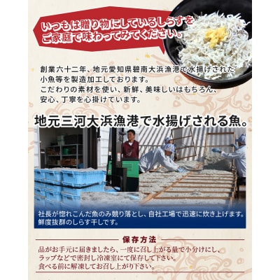 【半年定期便 隔月3回】しらす屋のしらす干し1kg×3回お届け 定期便 H006-090