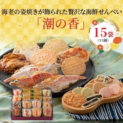 海鮮煎餅詰合せ「潮の香15袋(13種)」 H011-119