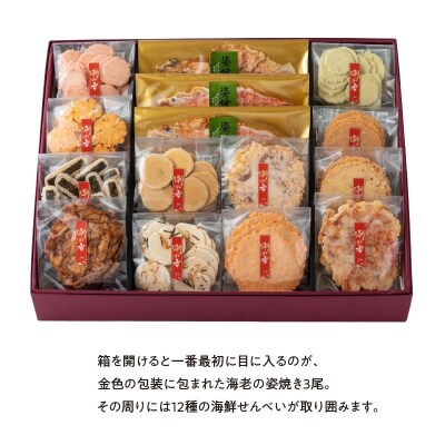 海鮮煎餅詰合せ「潮の香15袋(13種)」 H011-119
