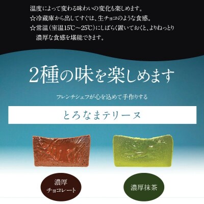 【テリーヌ専門店L】(200g)濃厚抹茶・濃厚チョコレート2種のテリーヌセット H173-036